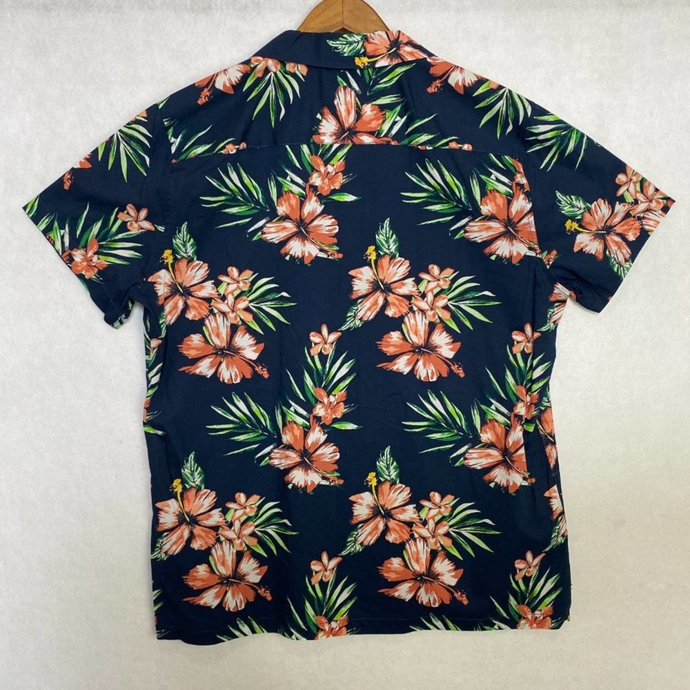 Aeropostale The Resort Shirt Button Up Shirt Collared Tropical Floral Black L - Picture 5 of 9
